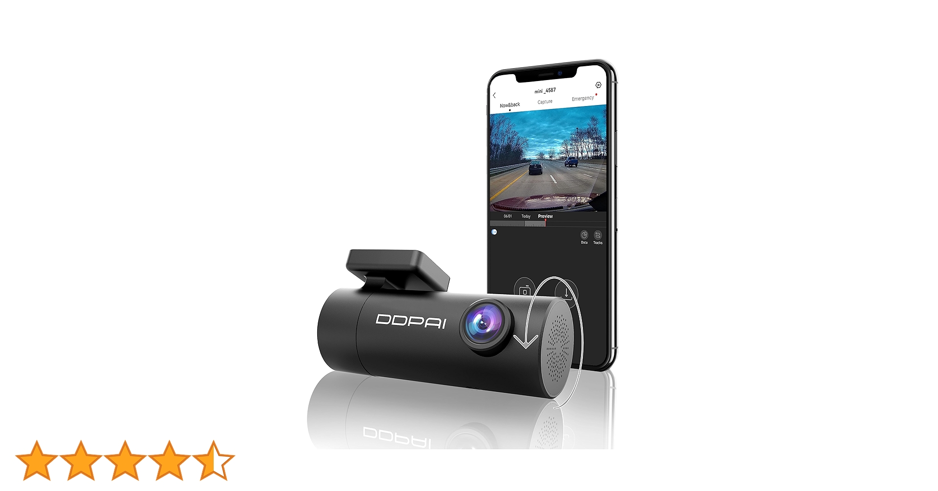 Amazon.co.jp: ダッシュカム、DDPai Mini3 1600P車カメラBulit
